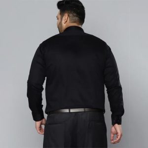 Men Black Smart Slim Fit Opaque Formal Shirt
